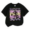 KATSEYE Kurzärmeliges Bestseller bedrucktes Mädchengruppen-T-Shirt Mittlere Größe Lässig Atmungsaktiv und Weich Geeignet für erwachsene Mädchen