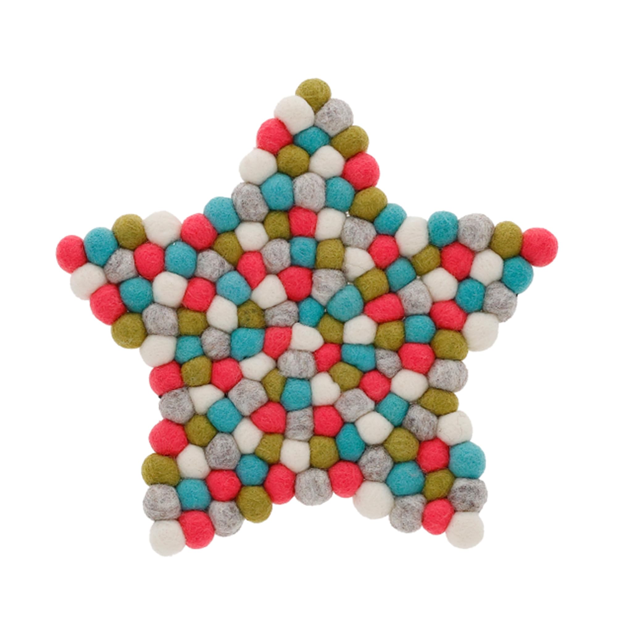 Marushin Pocopoco Star Fair Trade 0395020500 Trivet, Nepal, Pink, Handmade, Product,