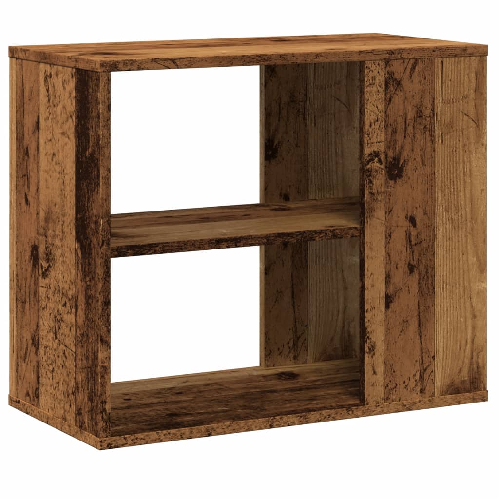 Side Table Cabinet with Rustic Wood Look 60 x 30 x 50 cm Engineered Wood