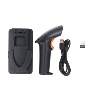 1D 2D Barcodescanner 2,4G BT USB Kabelloser und kabelgebundener Barcodeleser mit faltbarer Halterung für den Einzelhandel