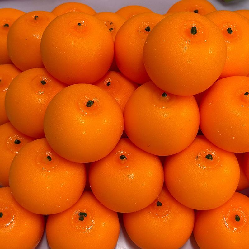 Quetschbare Orange Quetsch Fidget Spielzeug Kreativer Weicher Baustein Füllung Stressball Spielzeug ASMR Sensorisch Anti-Stress Spielzeug für Erwachsene