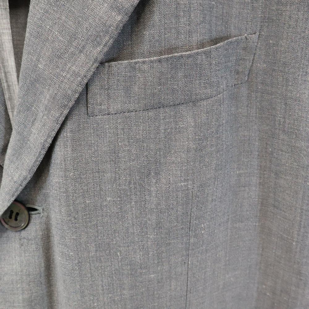 Lanvin 90er Wolle Leinenmischung alte Langarm taillierte Jacke CLASSIQUE Herren Gebraucht