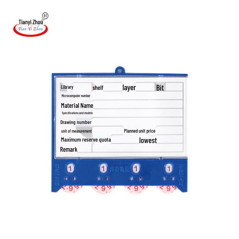 Strong Magnetic Warehouse Shelf Labels 10*8.8cm синий