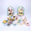 Kids  Children Wooden Toys  Playsets Afternoon Tea Toy Set Cake Ice Cream Tea Time Playset Toddler Pretend Play Kitchen Accessories