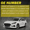 For 2015- Hyundai Sonata Exterior Door Handle Front Rear Driver Passenger