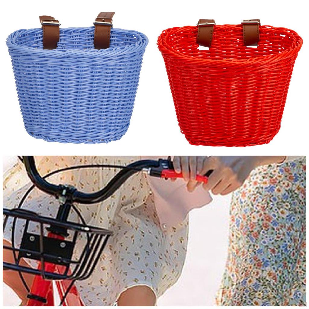 Cesta de bicicleta para niños, decoración para manillar delantero de bicicleta para niñas y niños