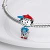 Lovely Robot Dangle Charms Girl Boy Mechanic Bot Bead Fit Original Bangle Bracelet Necklace Copper Pendant Jewelry