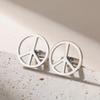 LIKGREAT Stainless Steel Cufflinks for Men Peace Symbol Classic Lapel Pin Cufflink for Suits Office Business Gift Jewelry