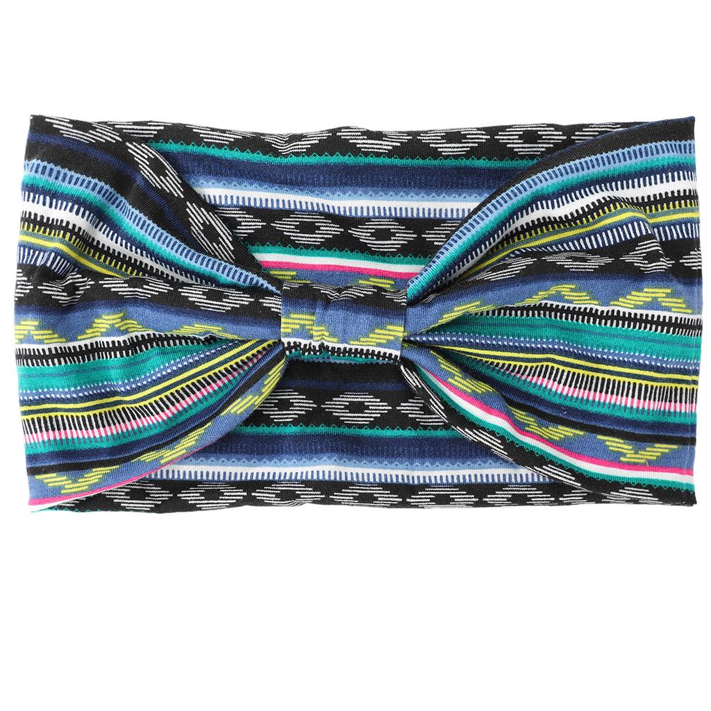 4 STÜCKE Boho Mode Breite Stirnbänder Schweißabsorbierendes Kopftuch Böhmische Haaraccessoires für Sport Tennis Fitnessstudio Übung MIAO-US