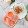 Große Silikon-Eiswürfelform mit Rose und Herz für Whisky