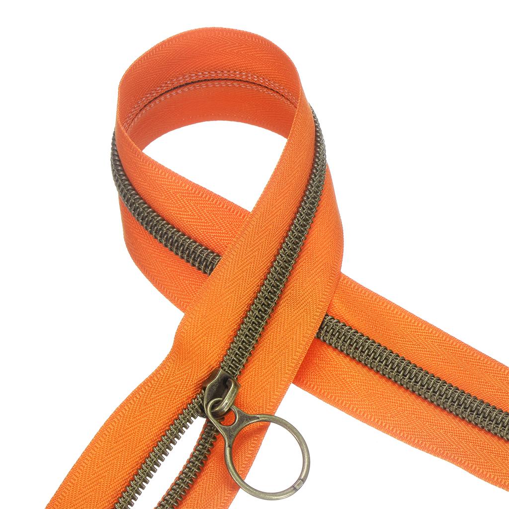 Zíperes de Bobina de Nylon Fechados Zíper de Bobina de Nylon Zíper de Bobina em Atacado com 20 Zíperes de Cor Grafite Deslizantes Para Costura DIY Roupas 10 Jardas