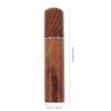 1Pcs Sandalwood Toothpick Storage Tube Portable Wood Holder for Travel Classic Simple Design Small Object Organizer Black-Brown
