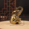 Small Ornament Copper -Attracting Water Treasure Bowl Elephant Wealth-Inviting Craft Living Room Home Deco