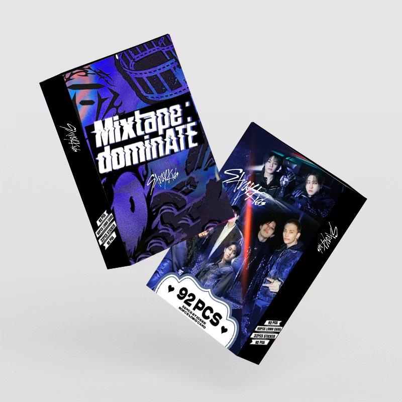 Skzoo 92Pcs Lomo Card Straykids New Album Double-Sided Small Card High-Definition Color Printed Photo Card Ins Support Card