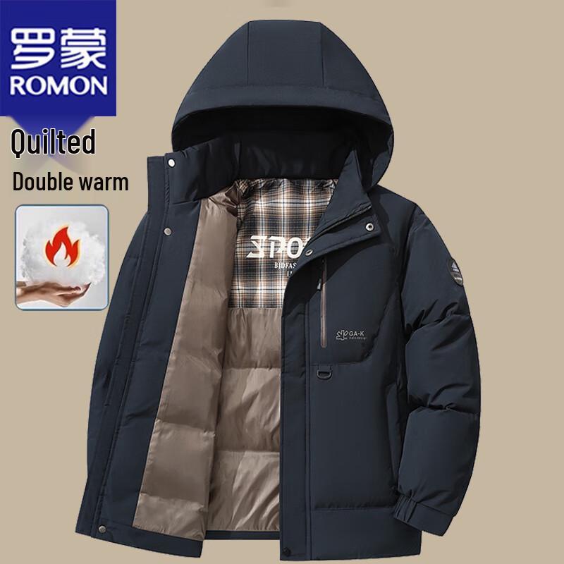 

Romon Men s Hooded T-Shirt & Padded Coats 2XL