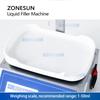 ZONESUN ZS-M90 Peristaltic Pump Semi-automatic Digital Control CNC Weighing Filling Machine Perfume Solution Filler