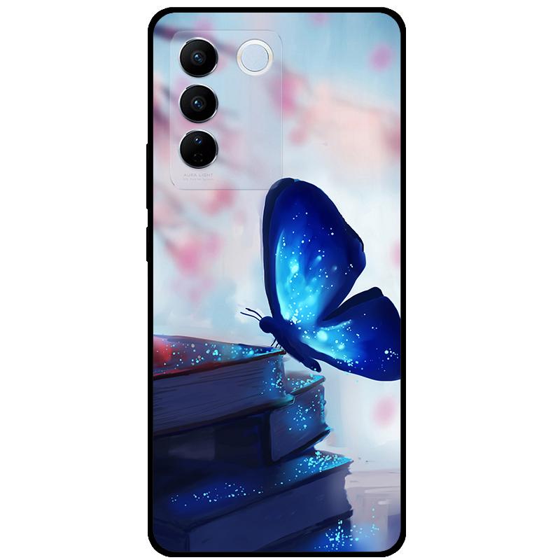 For Vivo V27E V2237 V27 Pro V2230 V 27 Case TPU Soft Silicone Marble Cat Shockproof Cases For Vivo V27 5G V27Pro Bag Funda Cover