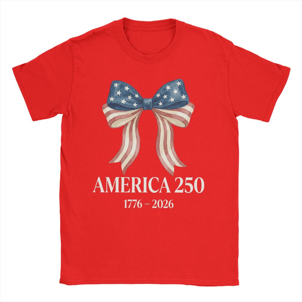 Anniversary USA TShirt Summer Novelty T Shirts Unisex Cotton O Neck Oversize Tees ShortSleeved Vintage Tshirt