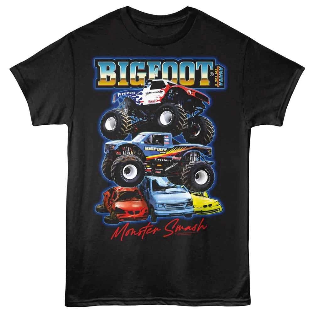 Bigfoot - Pile Up - Front Print  Short Sleeve Solid Children s T-shirt - Black 100