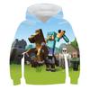 2025 New Minecraft Pop Hoodies Kids T Hoodie Kawaii Zombie Cartoon Boys and Girls Tops Clothes 4 5 6 7 8 9-14 Years Old