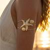 Scallop Shape Starfish Arm Jewelry Gold Arm Cuff Elegant Arm Cuff Bracelet  Women