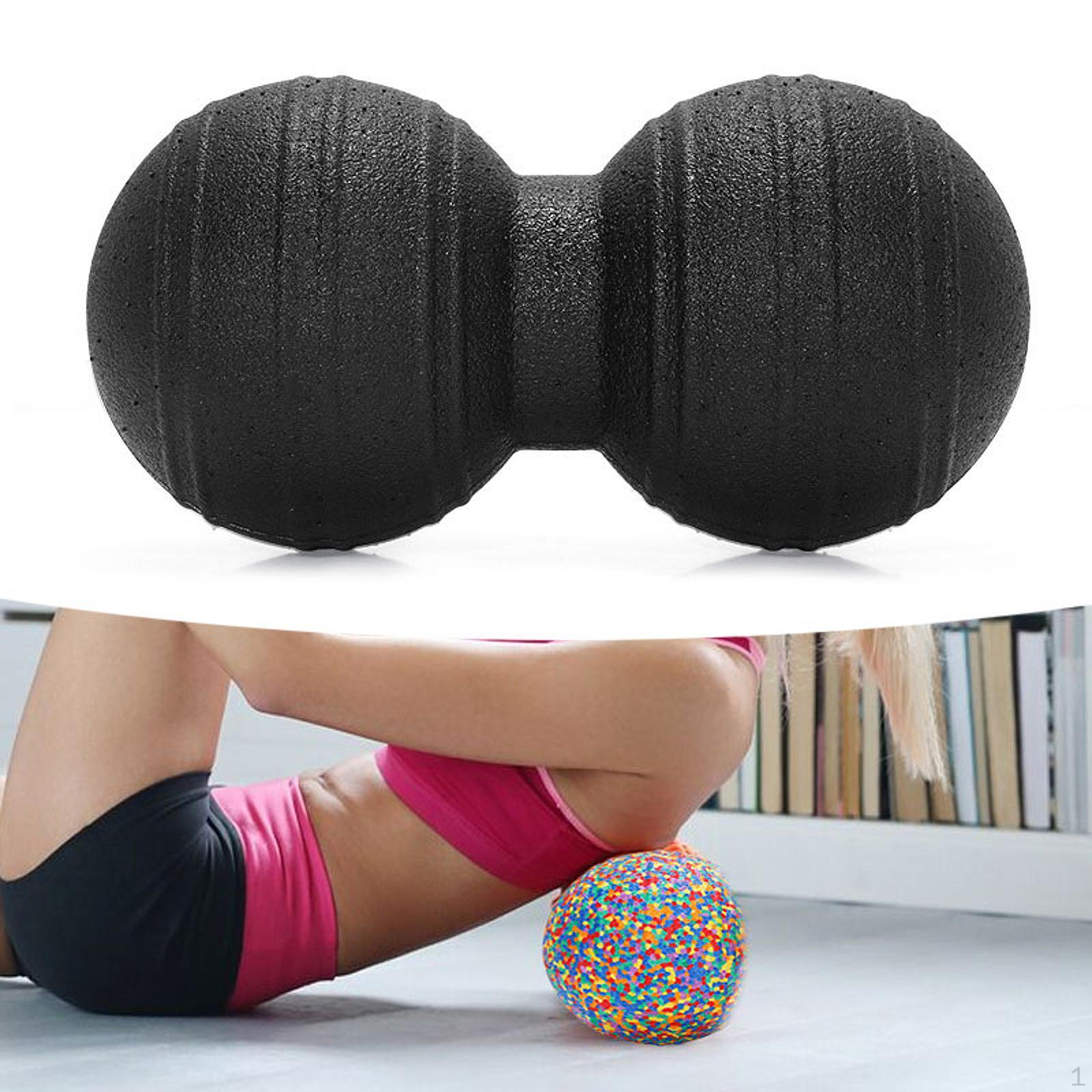 

Массажный мяч ручной фасции фитнес-оборудование легкий йога массажер роликовый принадлежности для Black