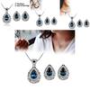 Multicolor Crystal Earring Necklace Pack With Alloy Material For Trendy Women