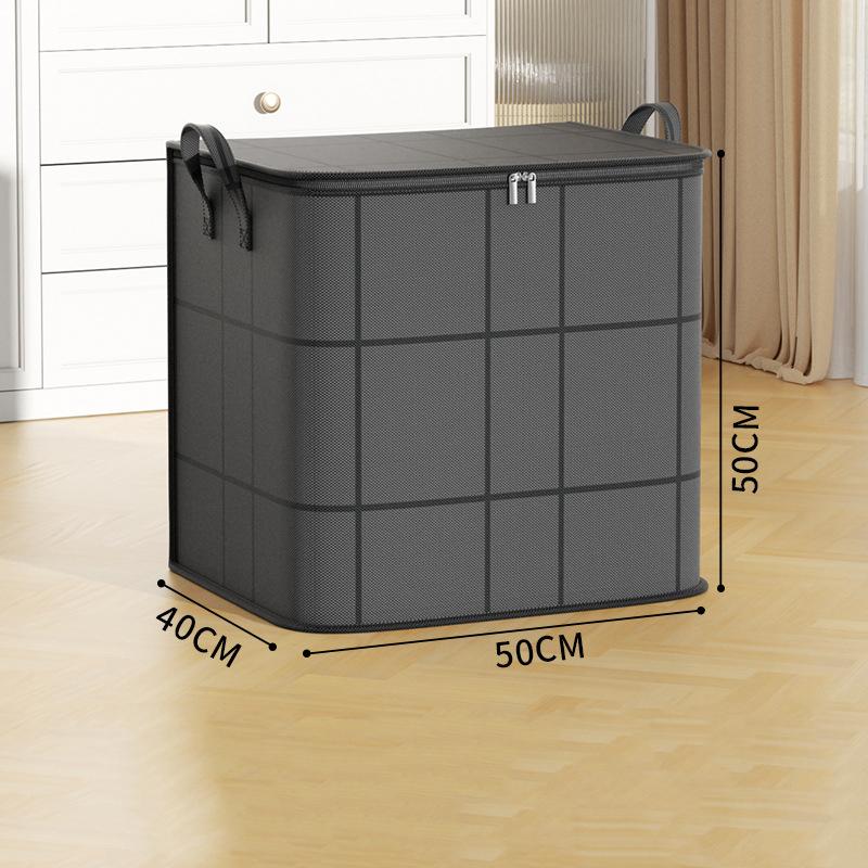 Quilt Storage Bag Clothes Quilt Finishing Bag Black Woven Bag Super-capacity Moving Packaging Artifact