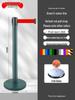 Retractable Queue Barrier Post with Belt