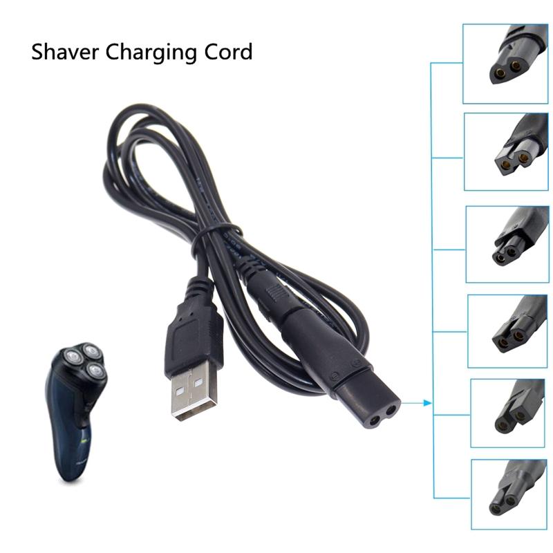DC Power Plug 5.5 x 2.1mm Male To C8 Tail Female Adapter Connector Cable Conversion Plug for Shaver Hair Clipper