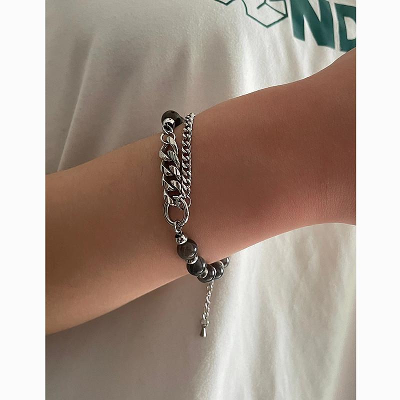 Handmade Geometric Stainless Steel Multilayer Chain Jewelry For Unisex Street Style