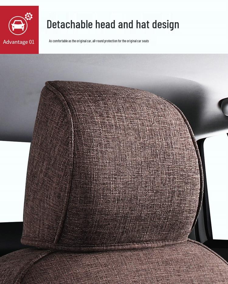 Volkswagen Jetta Five-Seater Linen Seat Cushion - All Seasons, Custom Fit