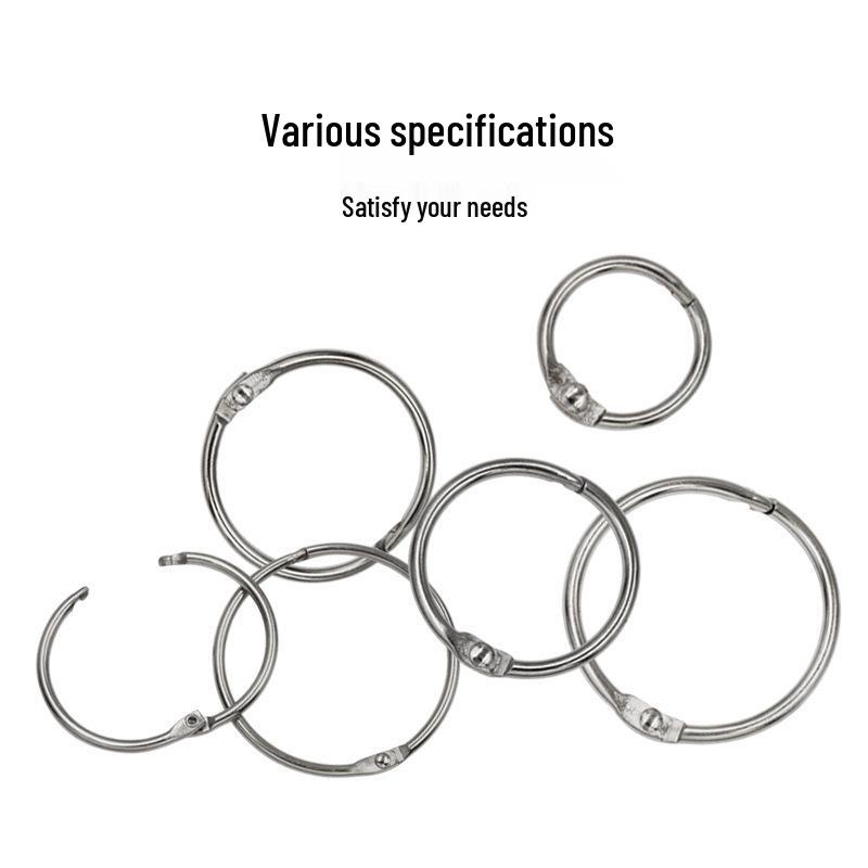 Metal Loose-Leaf Rings: Easy Open/Close for Notebooks, DIY Photo Albums, Card Binding