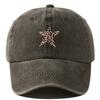 With Leopard Print Star Design Baseball Caps Breathable Sunscreen Hats  Fishing and Hiking