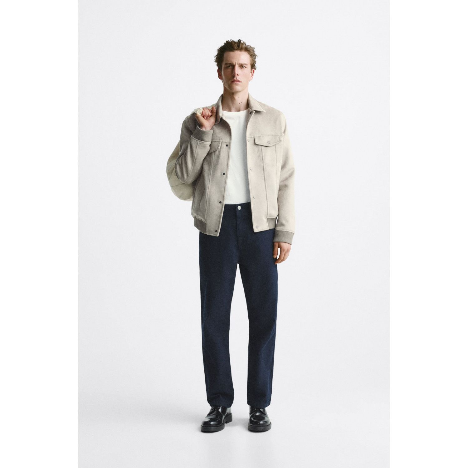 

FAUX SUEDE JACKET
