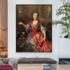 Classical Oil Painting Poster Nicolas De Largillierre Prints Victorian Portrait of a Woman Canvas Painting Home Gallery Decor