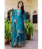 Indian Designer Party Wear Salwar Suit Palazzo Set Women Bollywood Chinon Silk Salwar Kameez