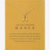 Pendant Necklace Great Gift for Dancers Cheerleaders Daughter Stainless Steel Lightweight Neckchain Jewelry