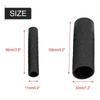 Grip Shrink Tubes Qiilu 1 Pair Universal Motorcycle Anti Slip Soft Rubber Handlebar Grip Cover + Brake Lever Cover (Black)