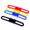 3Pcs Bicycle Light Rubber Band Fine Workmanship Flexibility Heavy-duty Multifunctional  Bicycle Silicone Band for Bike