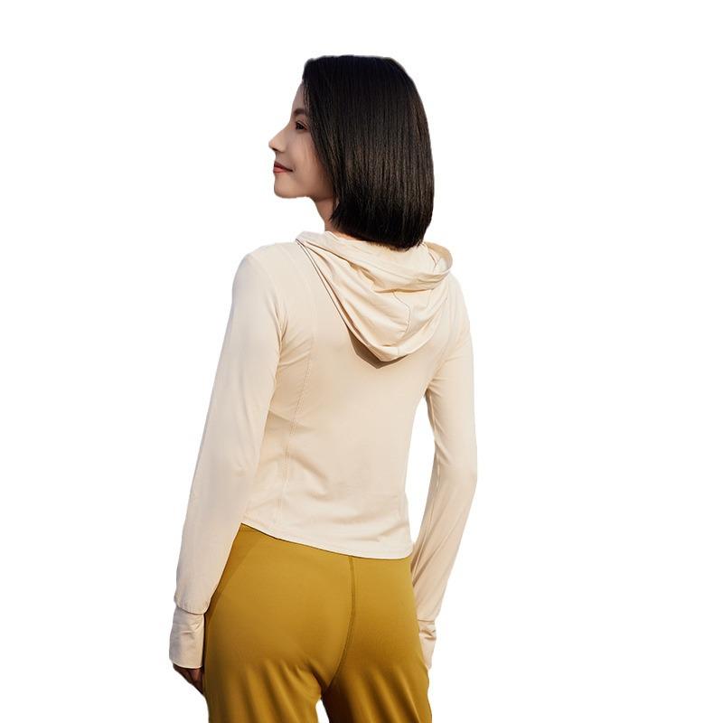 Women's Summer Slimming Outdoor Yoga Sunscreen Jacket - Breathable 2025 Ice Silk UV Protection Coat