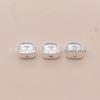 999 Sterling Silver Cartoon Toast Cat Spacer Beads for DIY Bracelets and Jewelry Making