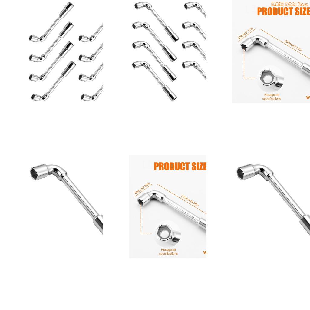 K1AE L Shaped Double Head Socket Wrench Durability Steel Construction For Tight Space