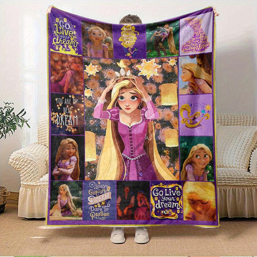 1pc Flannel Tangled Rapunzel Adventure Bedding Throw Blanket Sofa Cover Gift Home