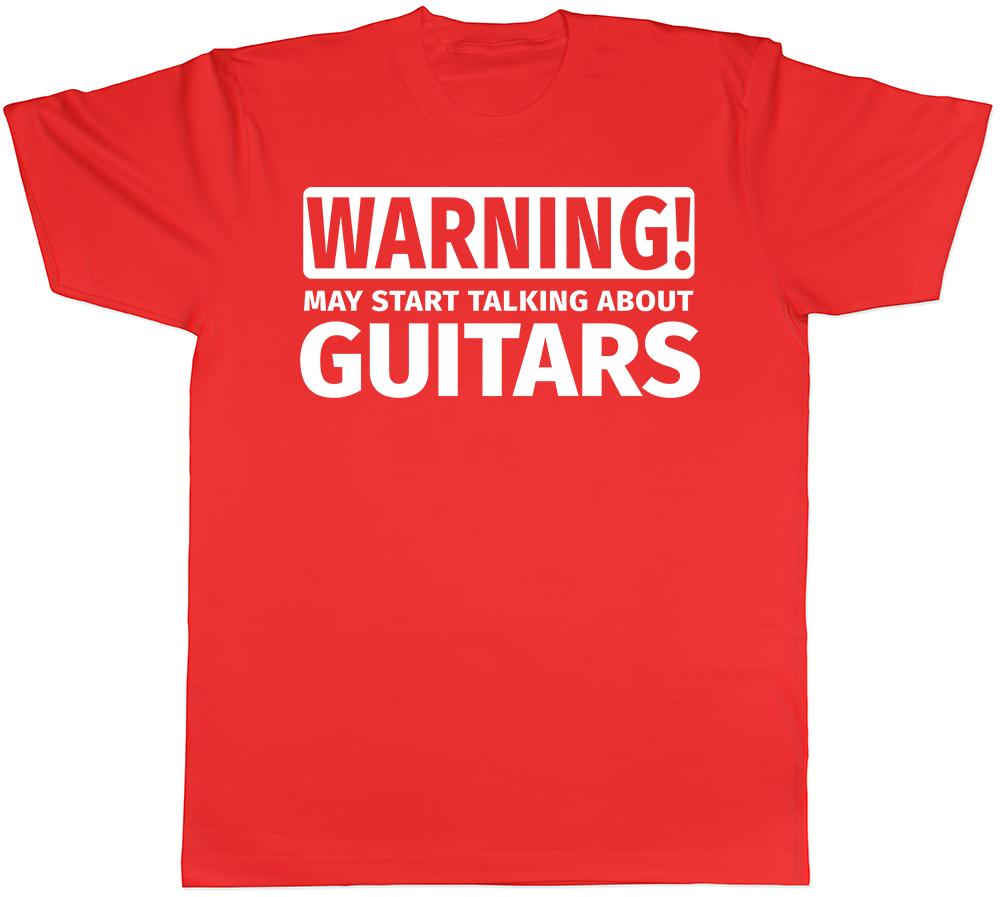 Warning May Start Talking about Guitars Unisexs Unisexs TShirt S