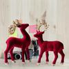 2 Pieces Christmas Reindeer Statues Animal Sculptures Ornament for Home
