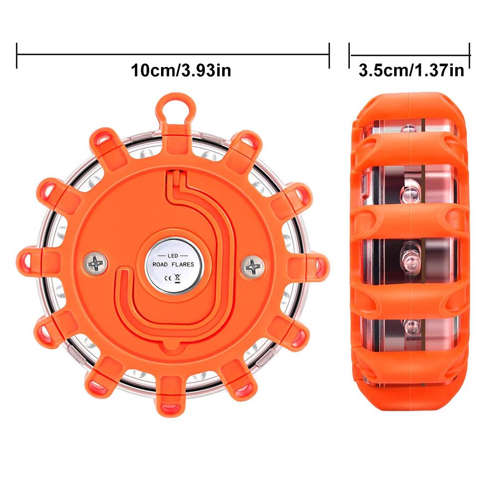 1pc 3pcs Magnetic LED Strobe Warning Light Emergency Road Rescue Safety Flashing Lights Car Roadside Beacon Lamp Flare