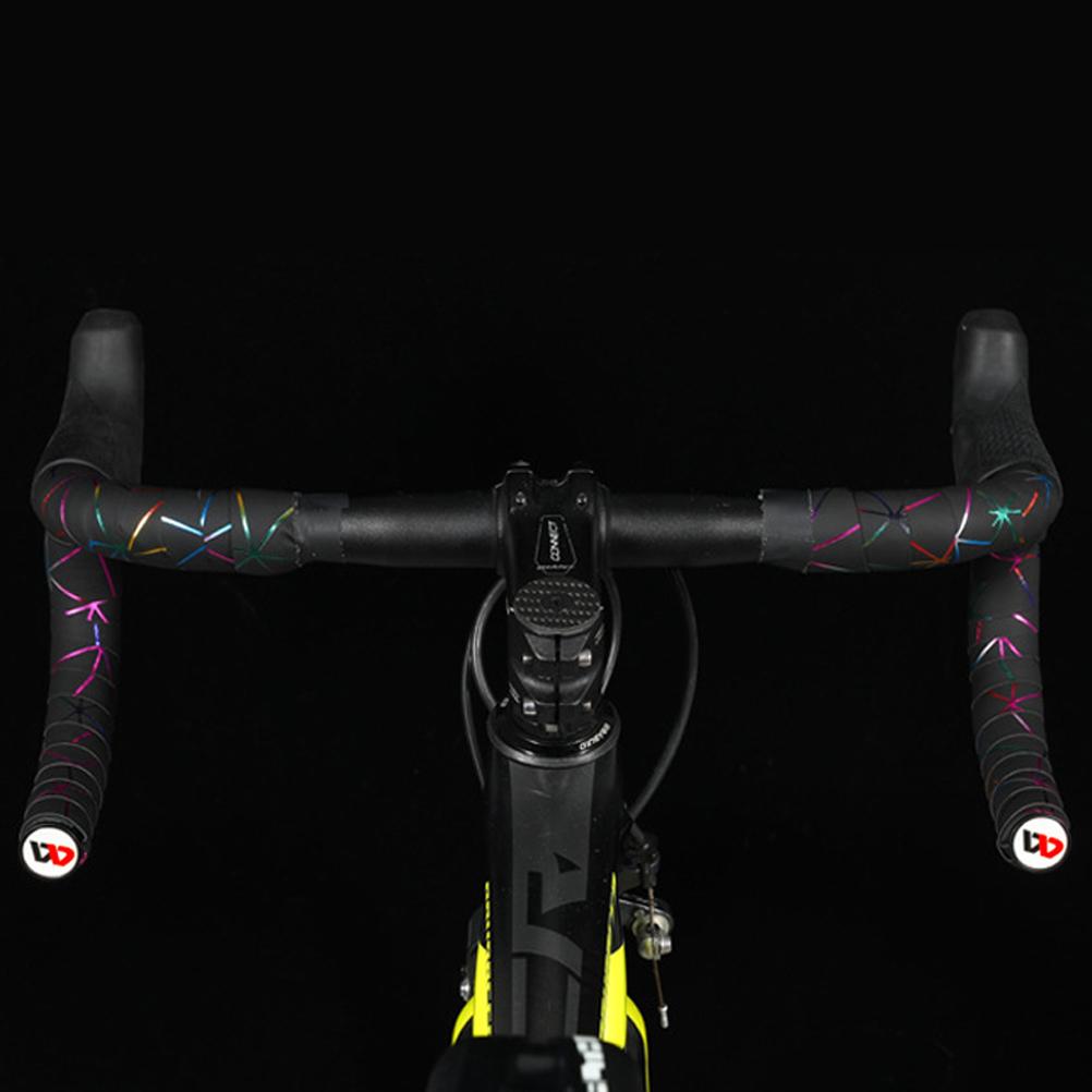 2Pcs Bike Handlebar Tape Colorful Lines Handle Bar Tape Anti Slip Cycling Handle Wraps Road Bike