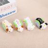 Cute Creative Poached Egg Hot Dog Doll Pendant Plush Doll Small Pendant Burger Dog Plush Toy Doll