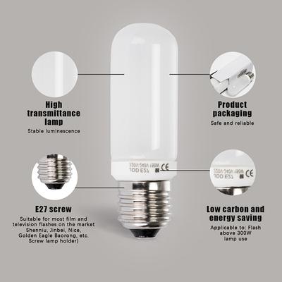 150W 250W E27 Modeling Lamp Light Osvětlení Žárovka pro Studio Flash De300 De400 Sk300 Sk400 Qs600 Qt600 Dp400 Dp600 Gs400